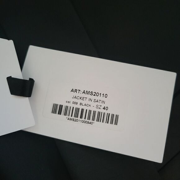 NEW AMEN Couture satin black blazer 6 S - Picture 15 of 15